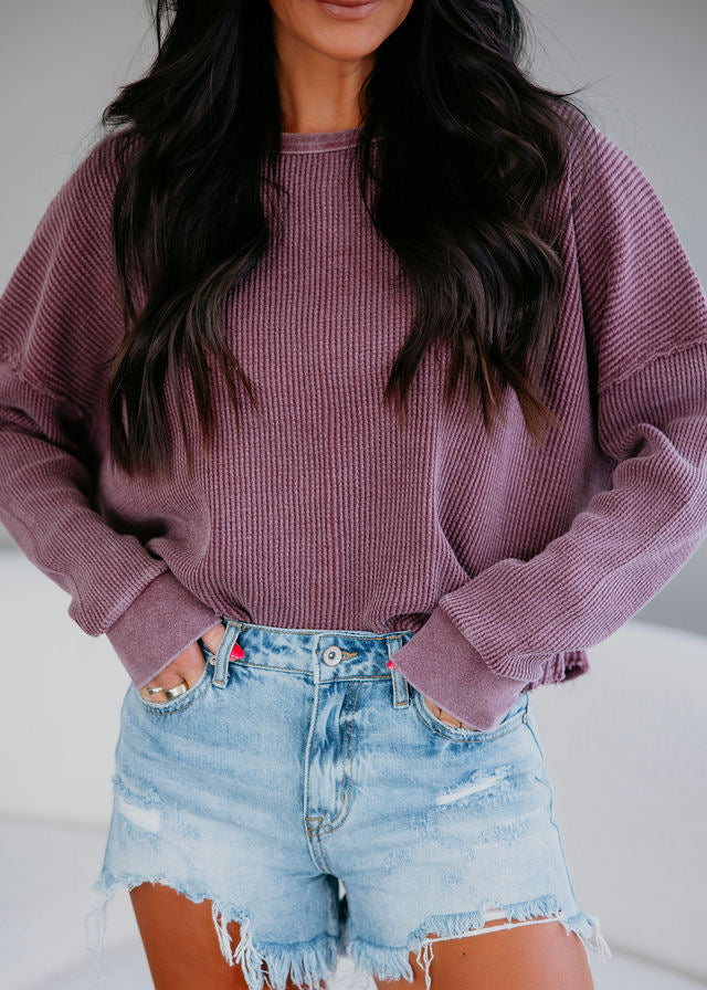 Addy Waffle Knit Top