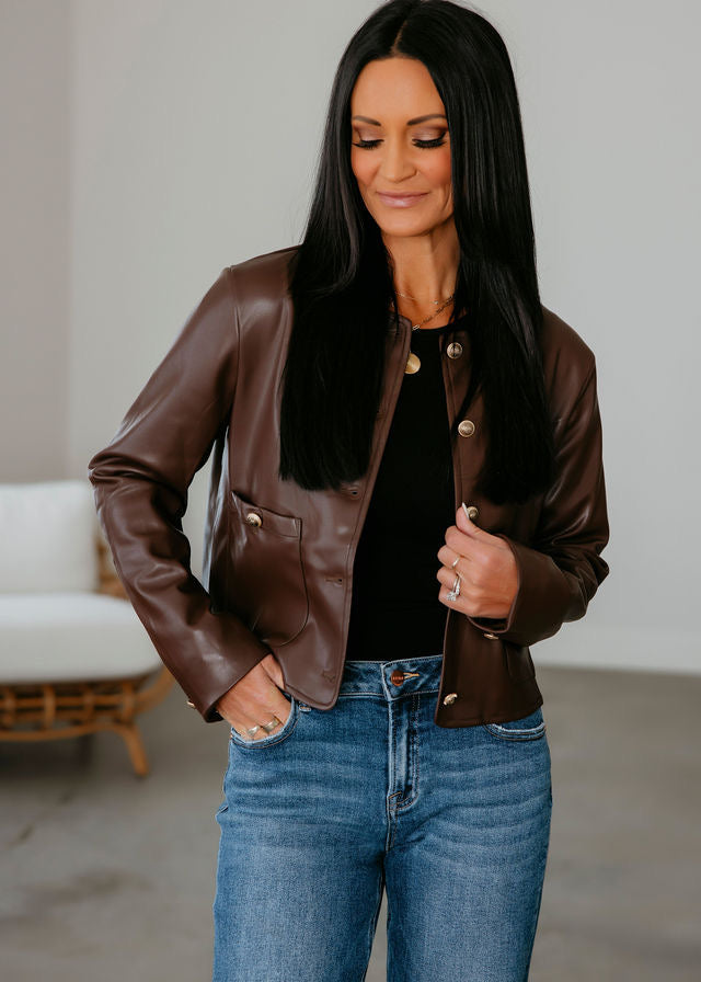 Cayli Faux Leather Jacket