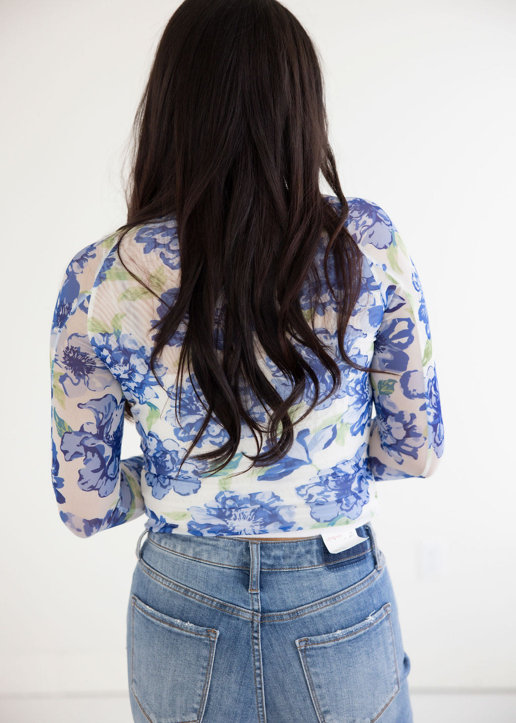 Audrey Floral Mesh Top