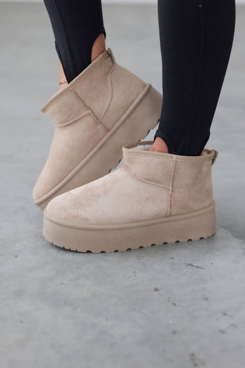 Elsa Chunky Fur Ankle Boots