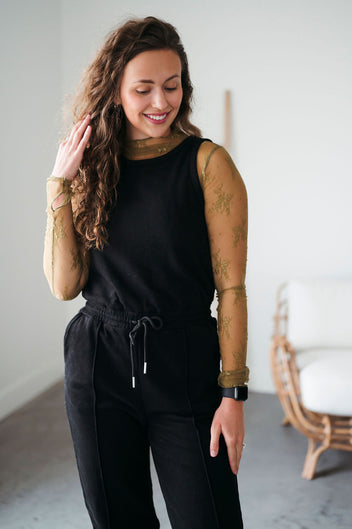 Ava Drawstring Waist Jumpsuit