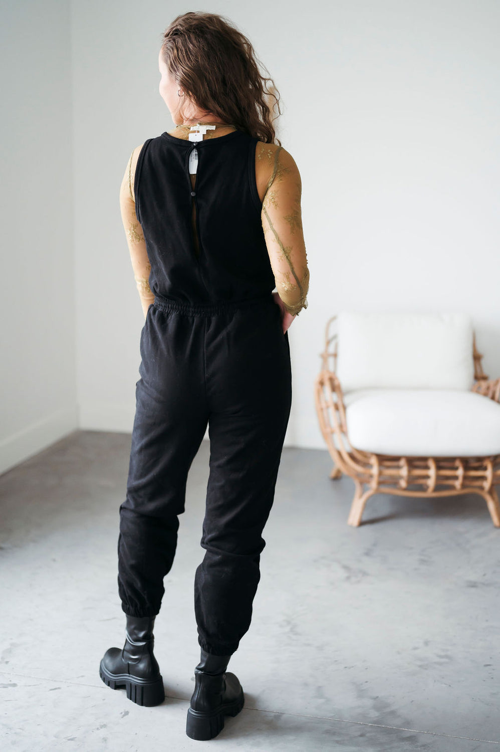 Ava Drawstring Waist Jumpsuit