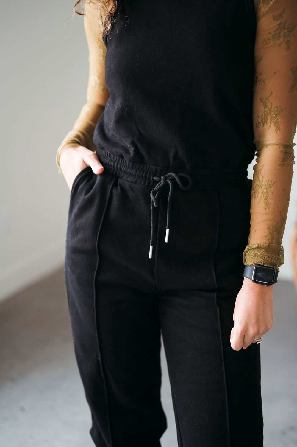 Ava Drawstring Waist Jumpsuit