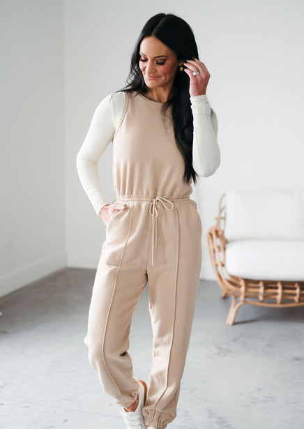 Ava Drawstring Waist Jumpsuit product view
