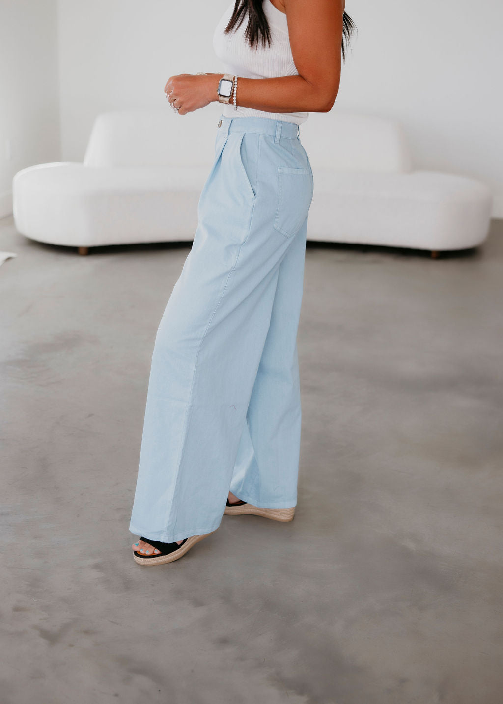 Garrick Pleated Wide Leg Pant
