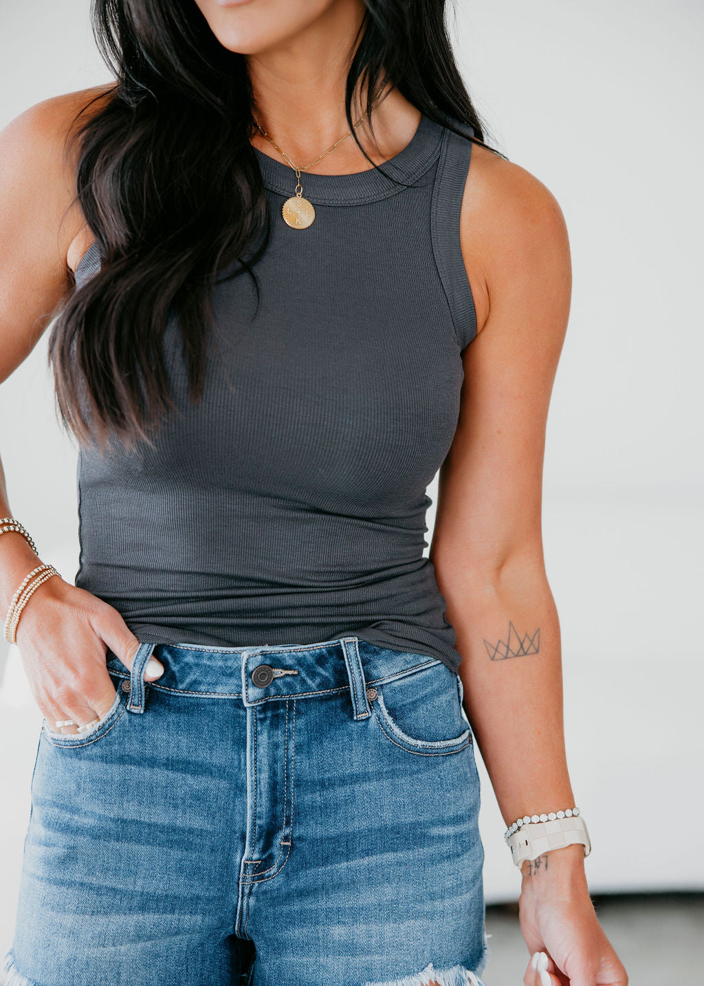 Mikey Ribbed Tank Top