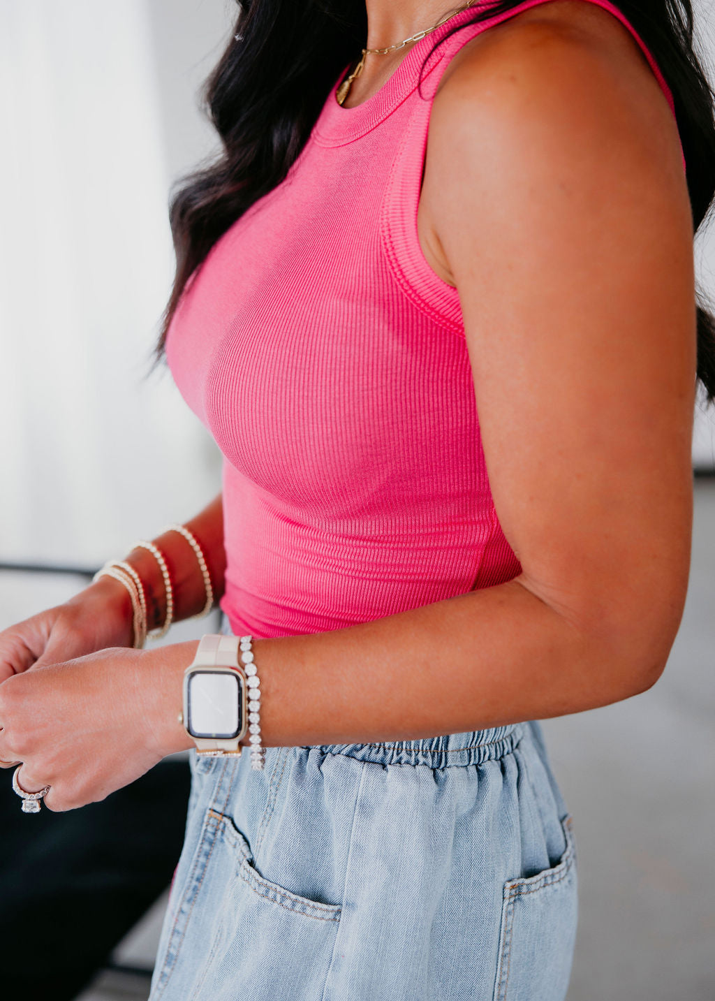 Mikey Ribbed Tank Top