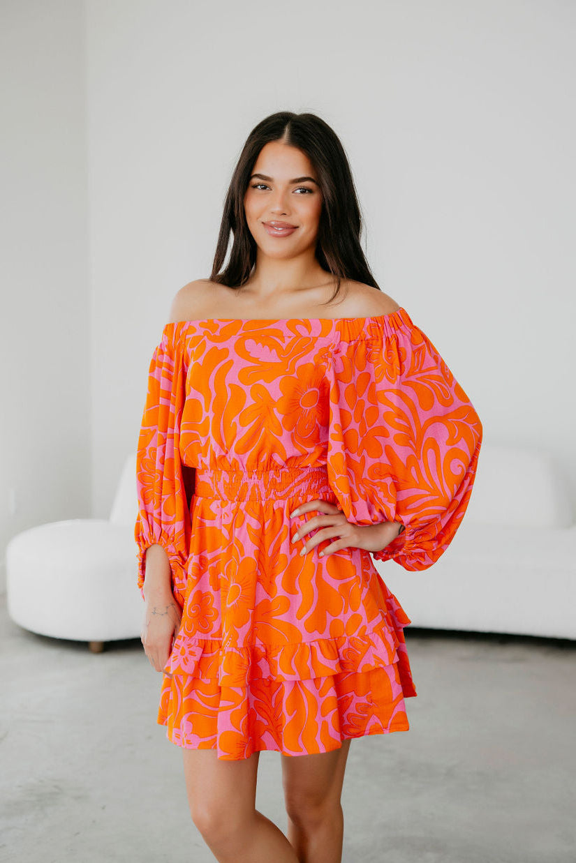 Kaci Smocked Mini Dress