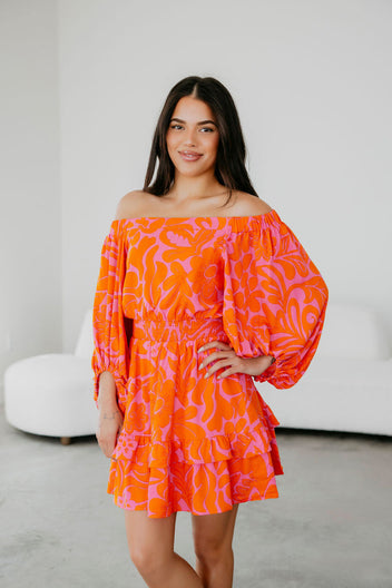 Kaci Smocked Mini Dress