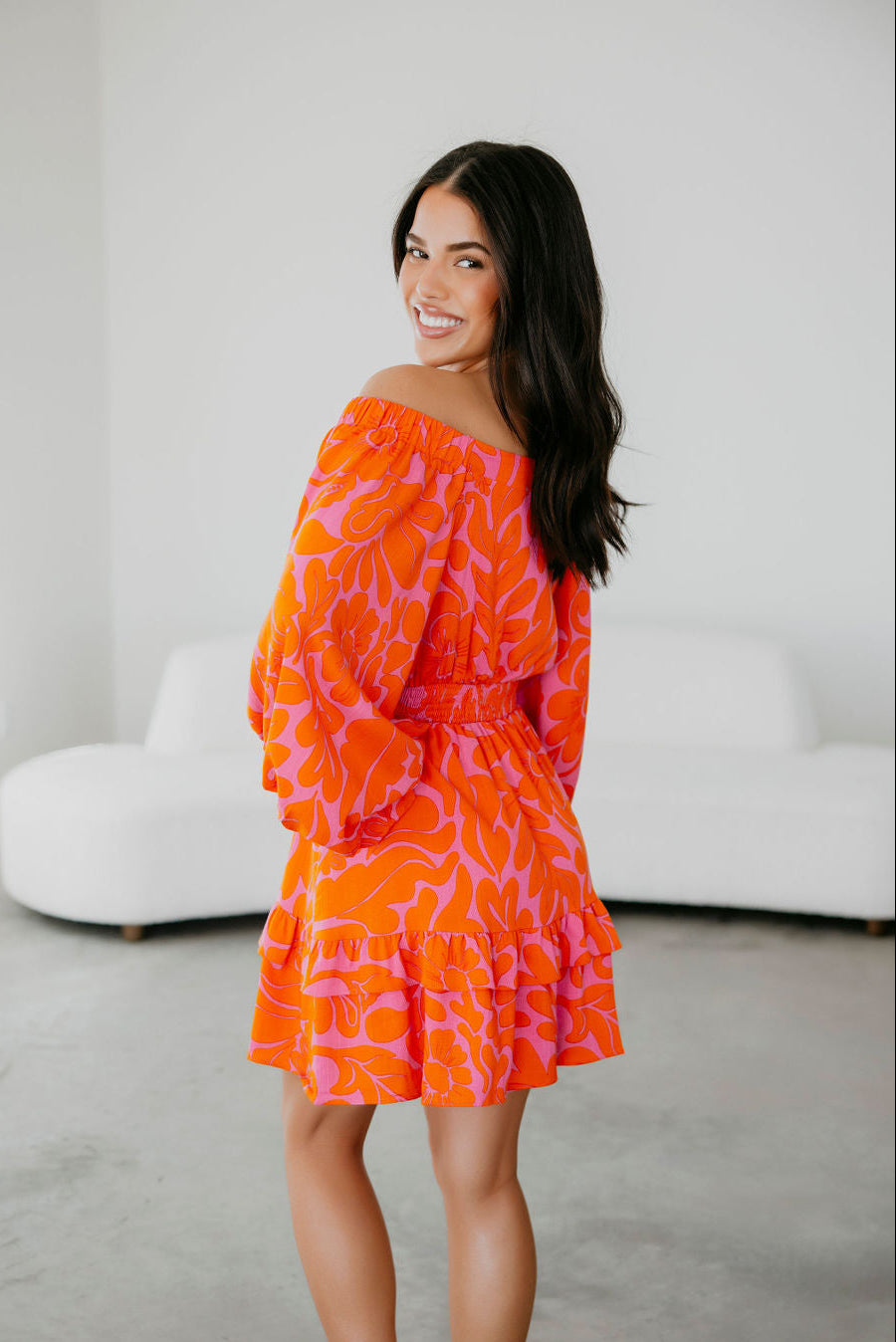 Kaci Smocked Mini Dress