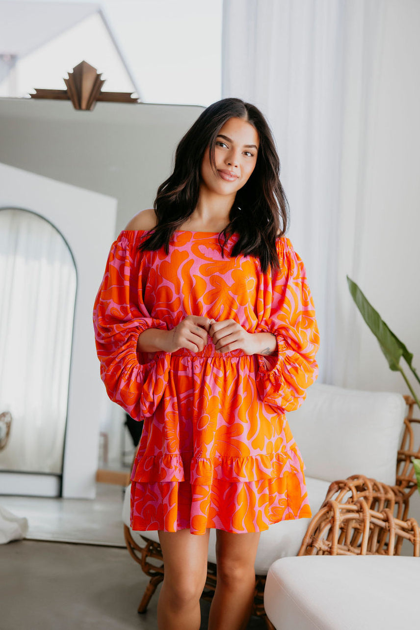 Kaci Smocked Mini Dress