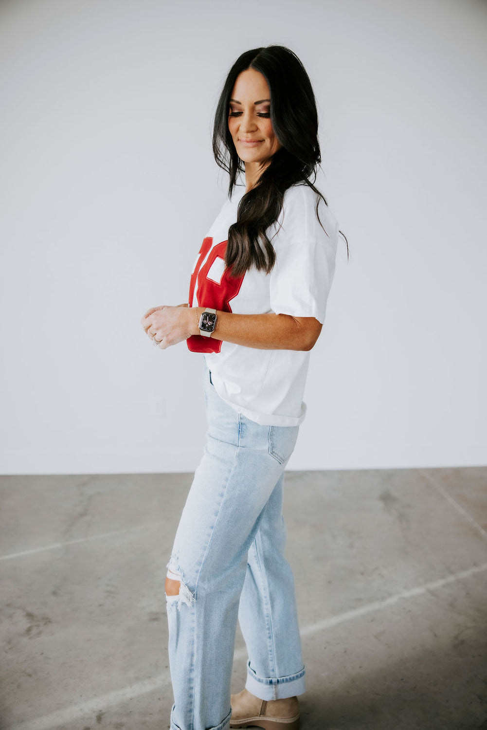 88 V Neck Graphic Tee