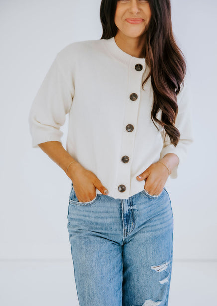 Lovie Half Sleeve Cardigan product view