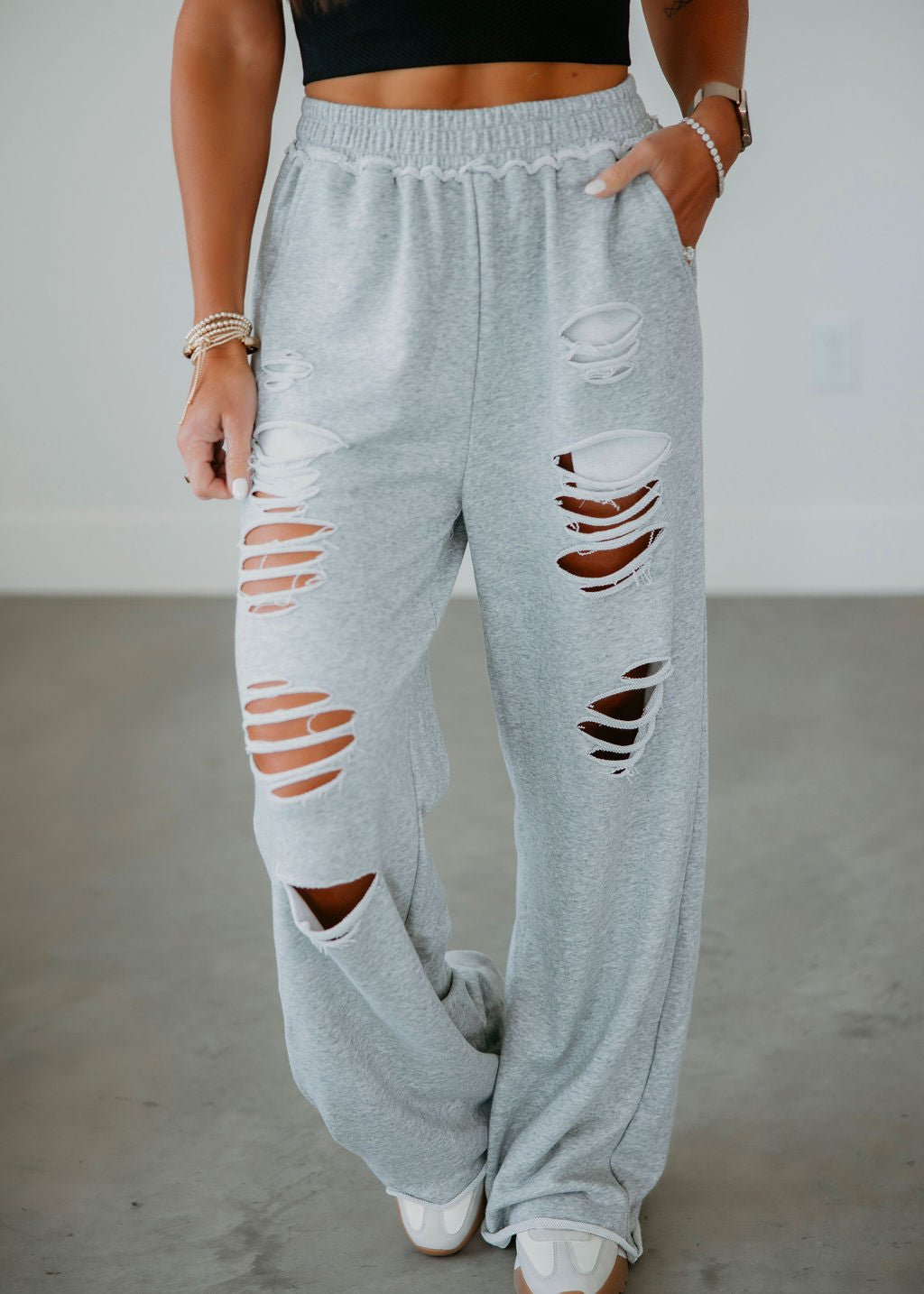 Allyn Distressed Sweatpants