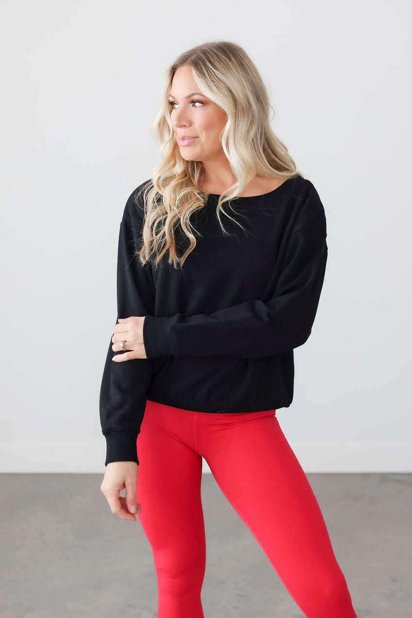 Beckham Off Shoulder Sweatshirt
