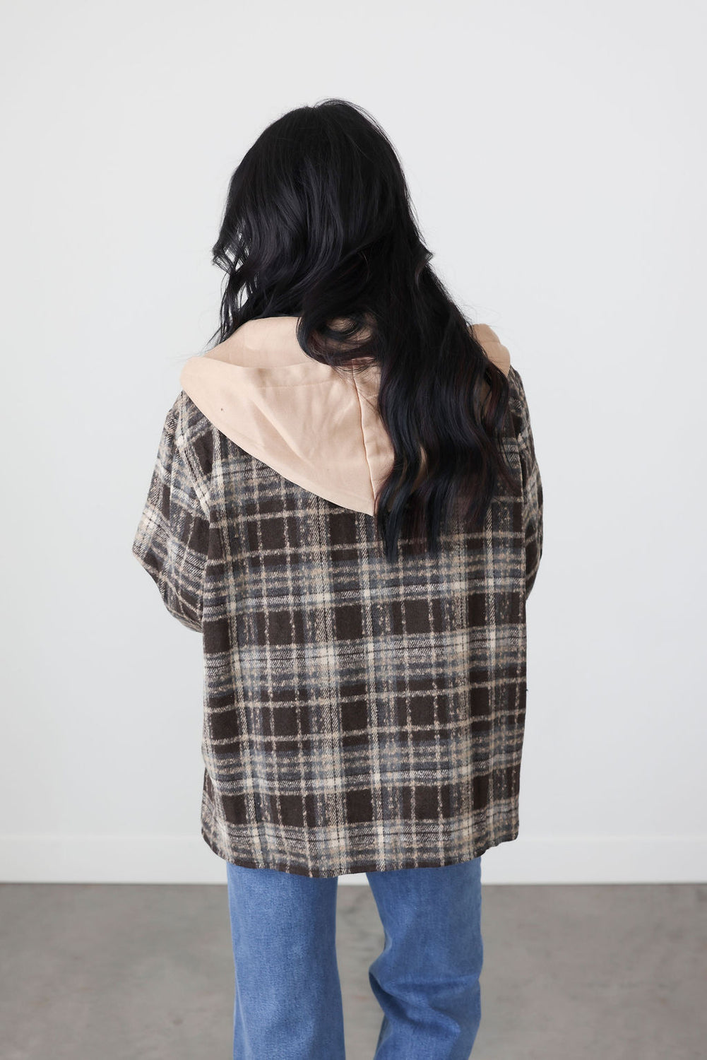 Noelle Hooded Plaid Shacket