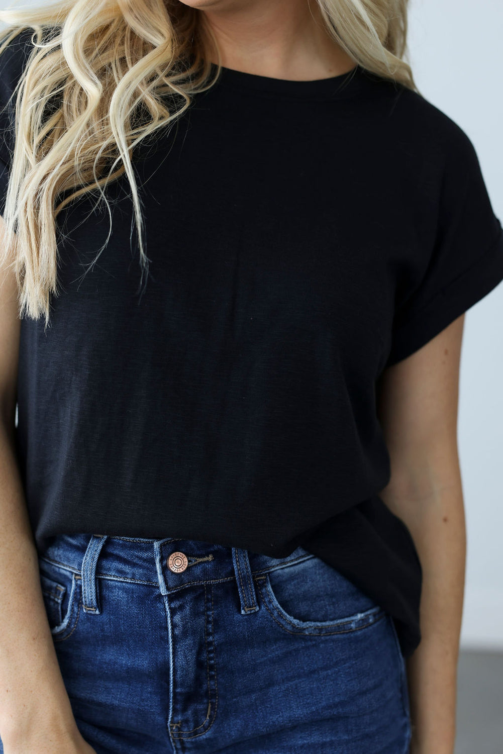 Terrah Roll Cuff Tee