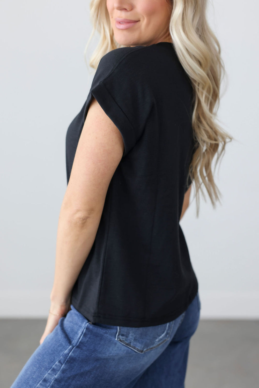 Terrah Roll Cuff Tee