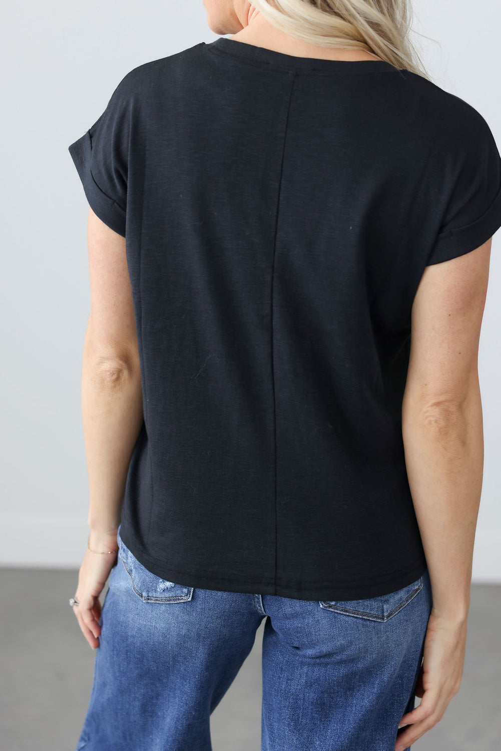 Terrah Roll Cuff Tee