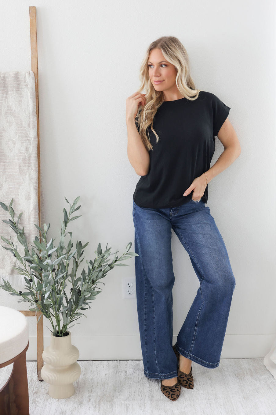 Terrah Roll Cuff Tee