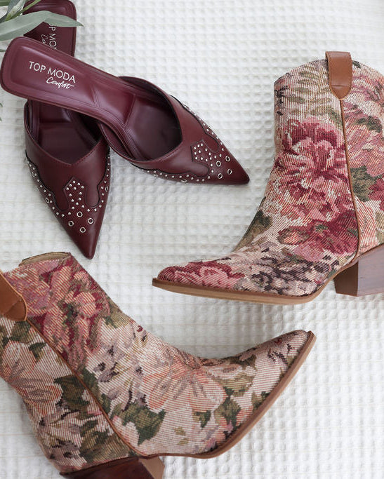 Maeve Tapestry Booties