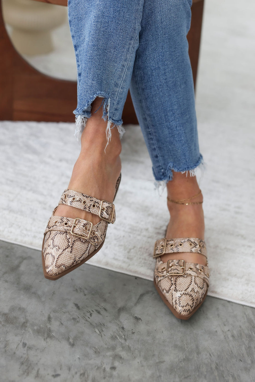 Thompson Buckled Mule