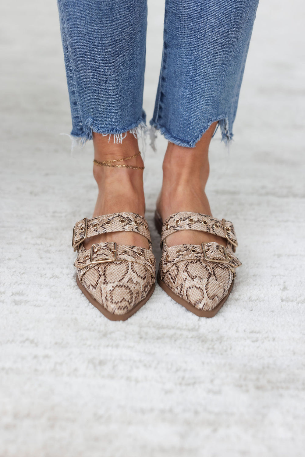 Thompson Buckled Mule