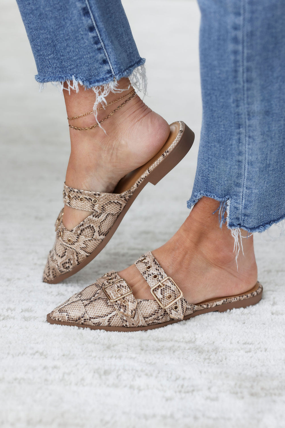 Thompson Buckled Mule