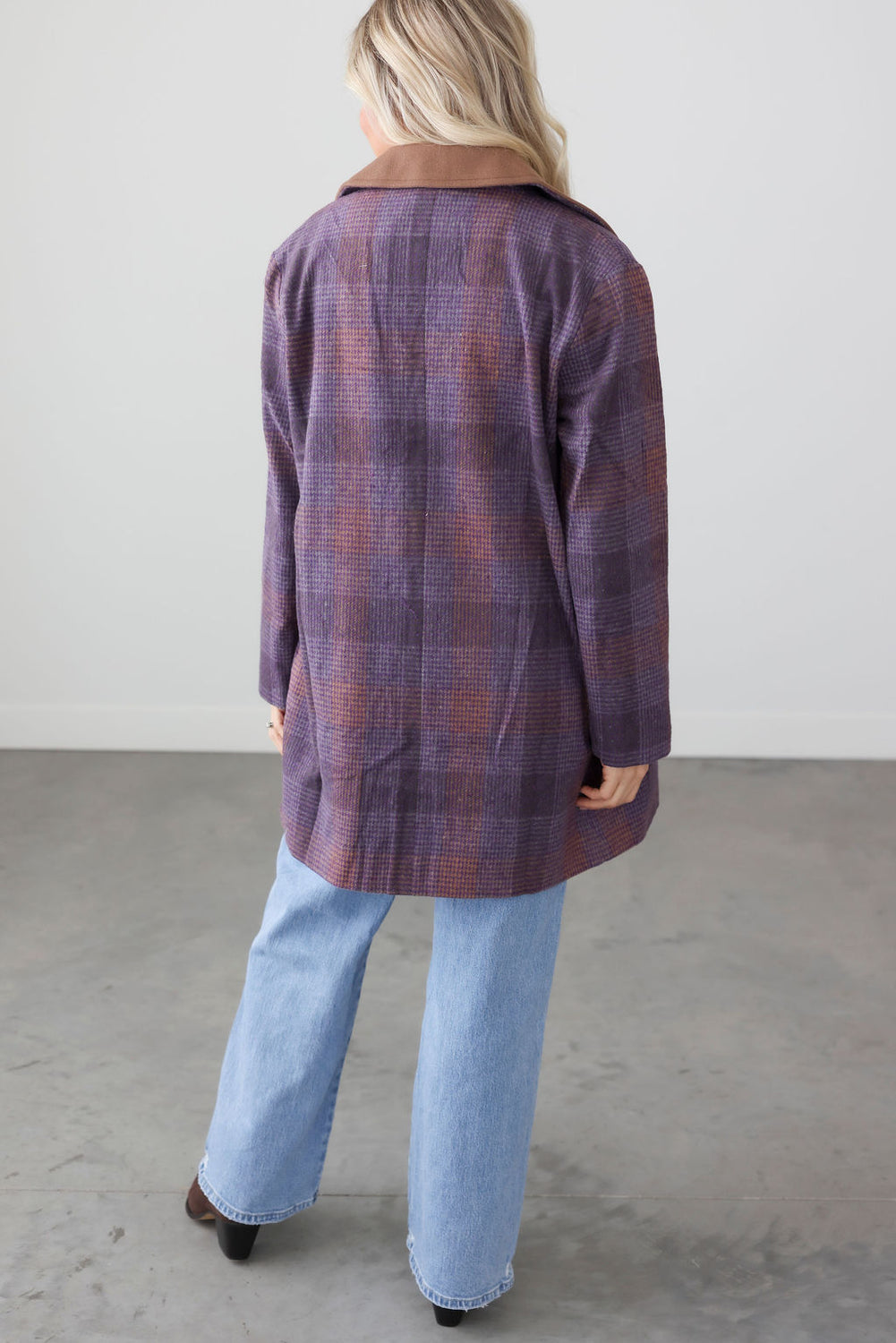 Randi Plaid Coat