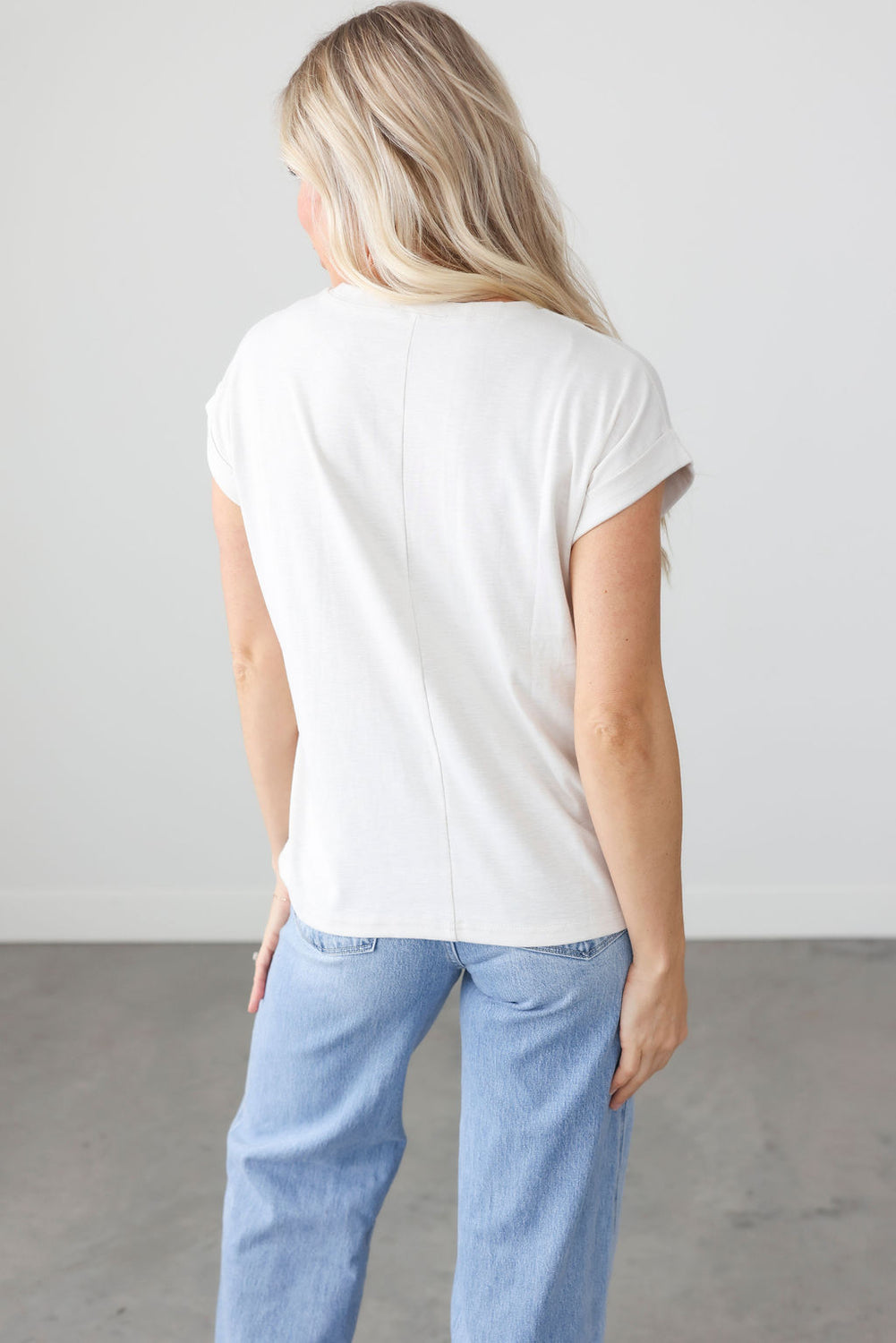 Terrah Roll Cuff Tee