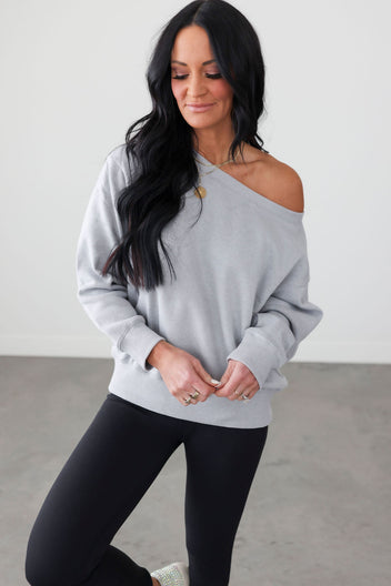 Beckham Off Shoulder Sweatshirt