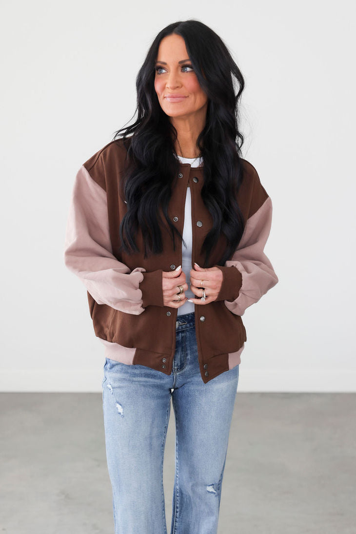 Channing Fleece Varsity Jacket