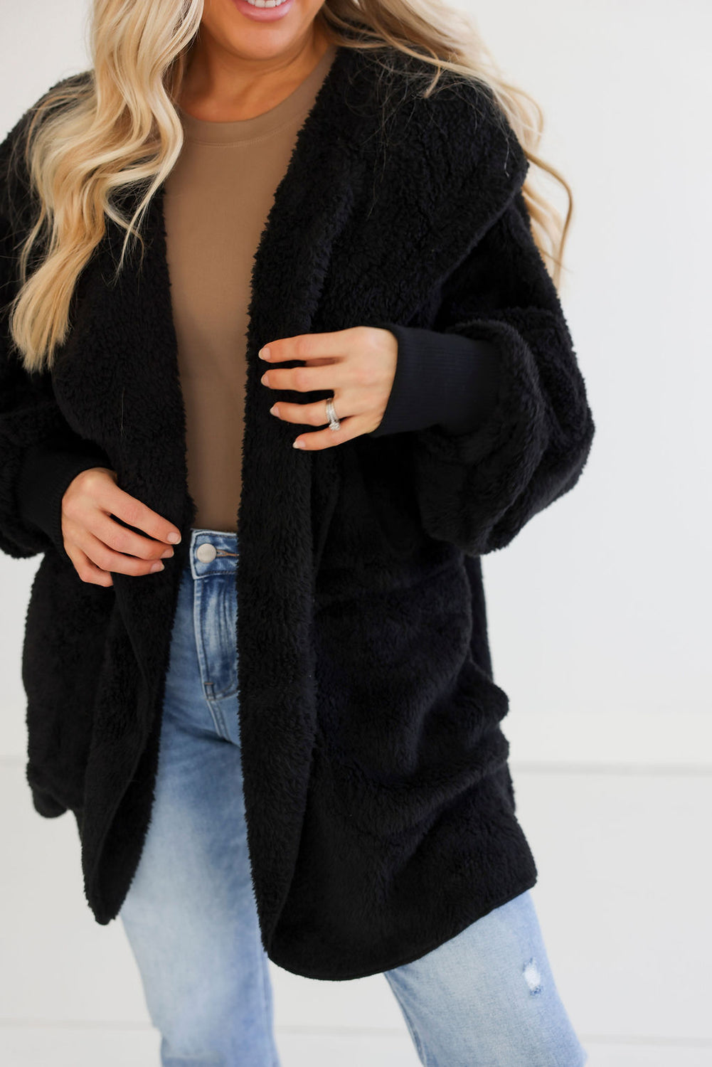 Mari Fur Hooded Cardigan