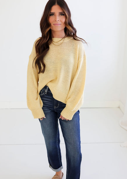 Elara Balloon Sleeve Sweater product view