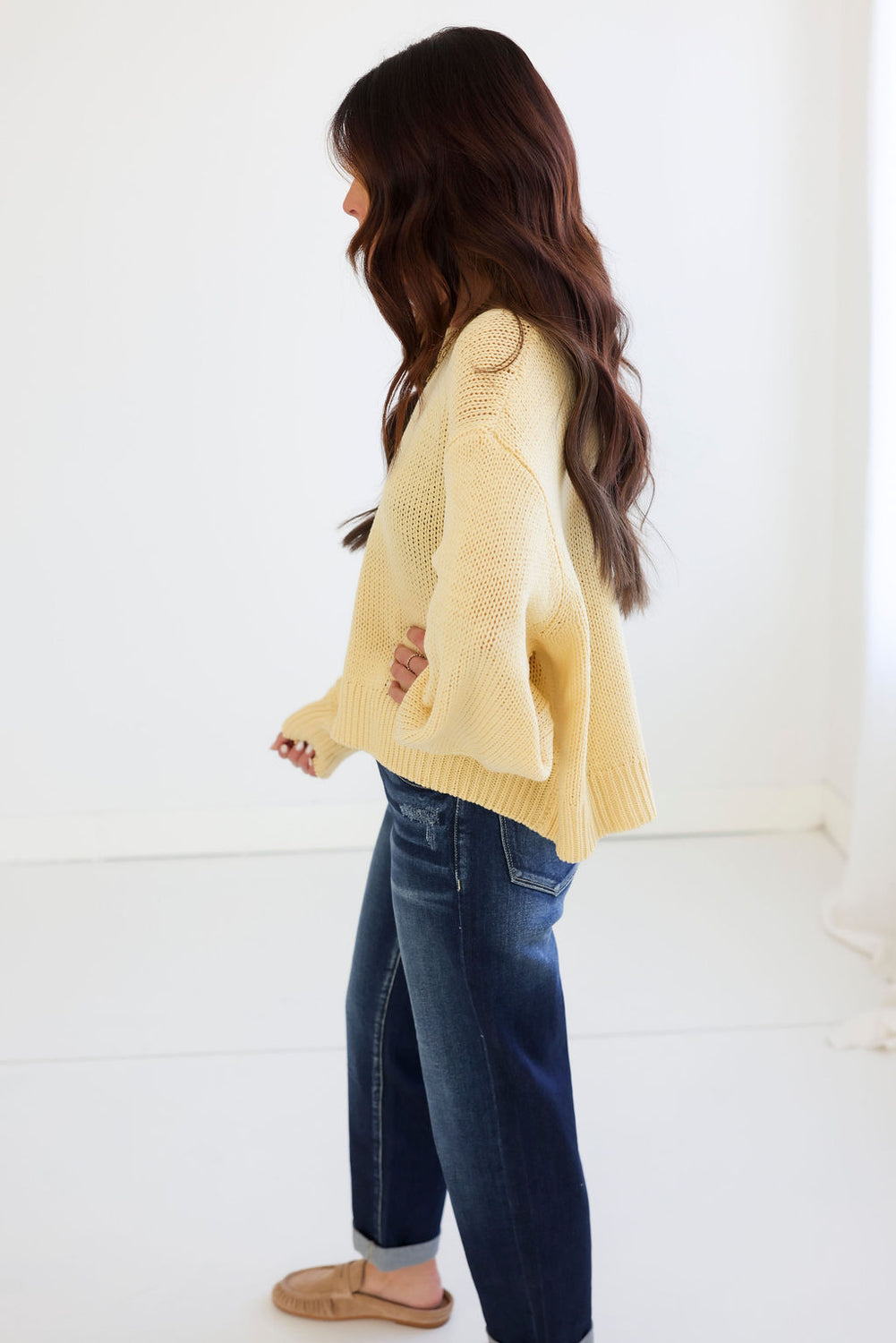 Elara Balloon Sleeve Sweater