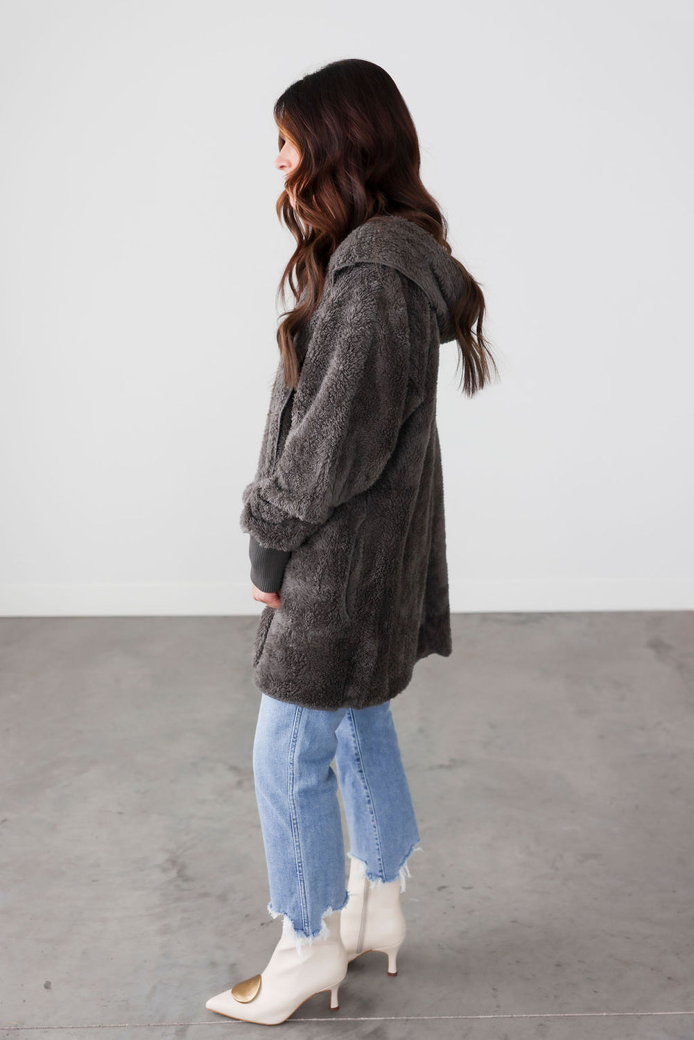 Mari Fur Hooded Cardigan