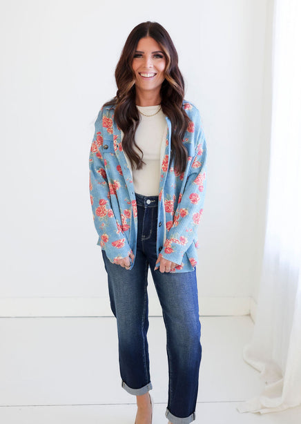 Cassie Thermal Print Shacket product view