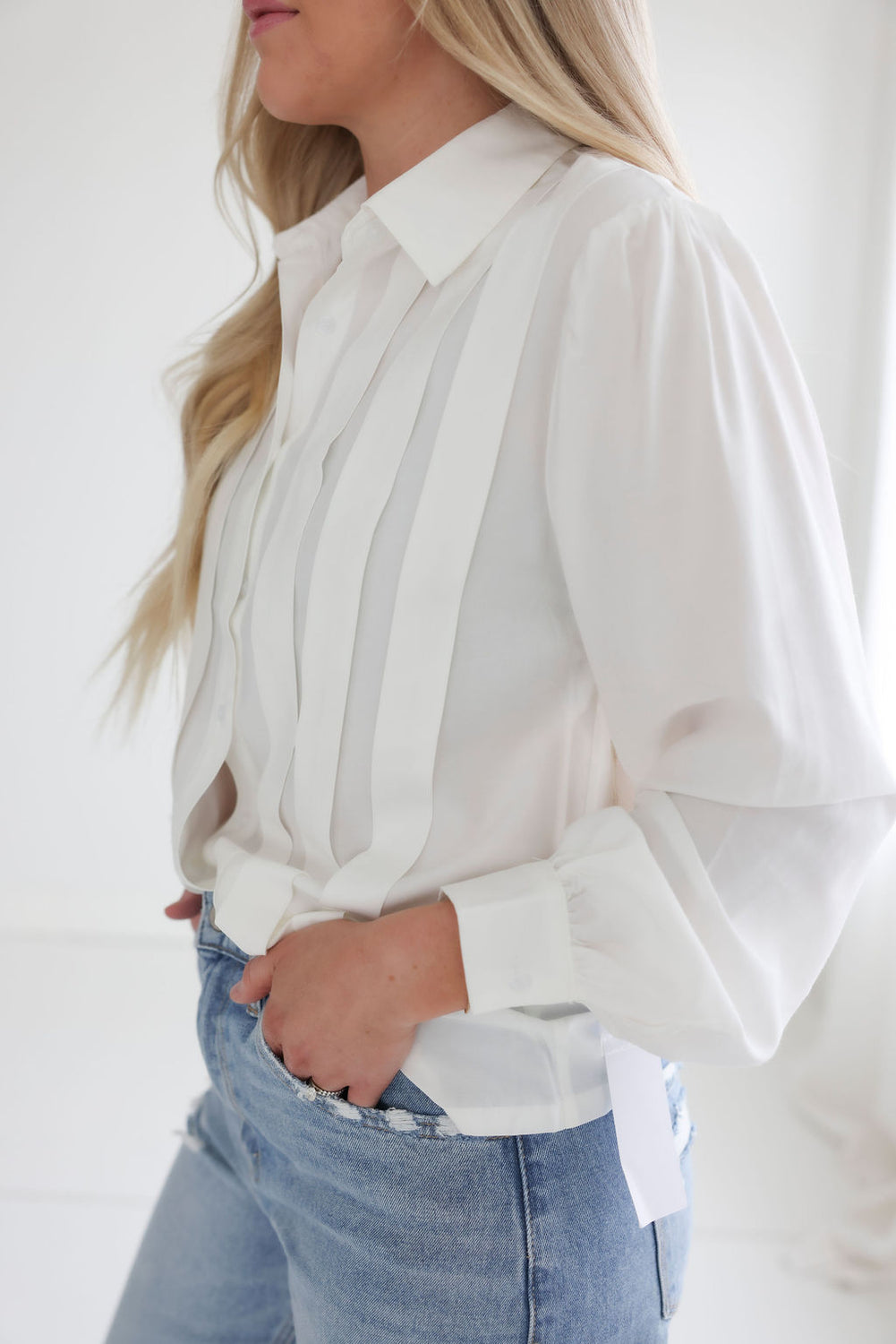 Demi Pleated Blouse