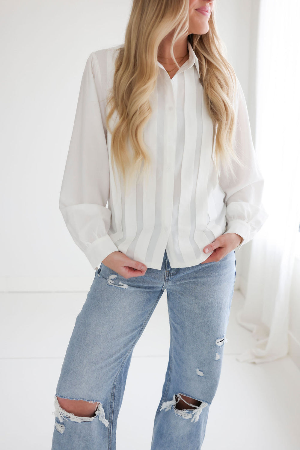 Demi Pleated Blouse