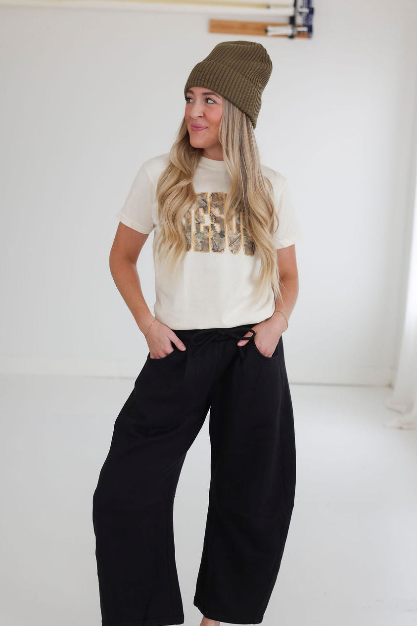 Camo Jesus Graphic Tee