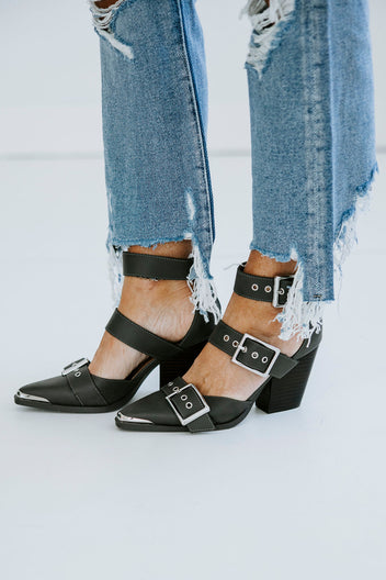 Hendrix Buckled Heels