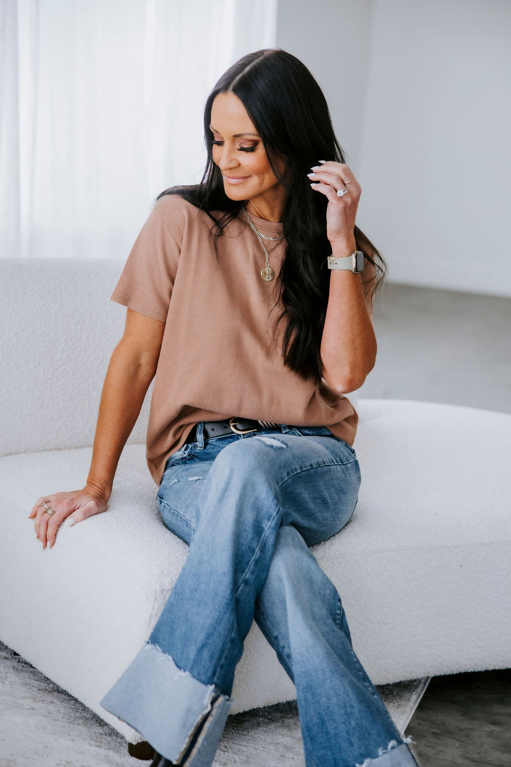 Westin Waffle Tee by Lily and Lottie