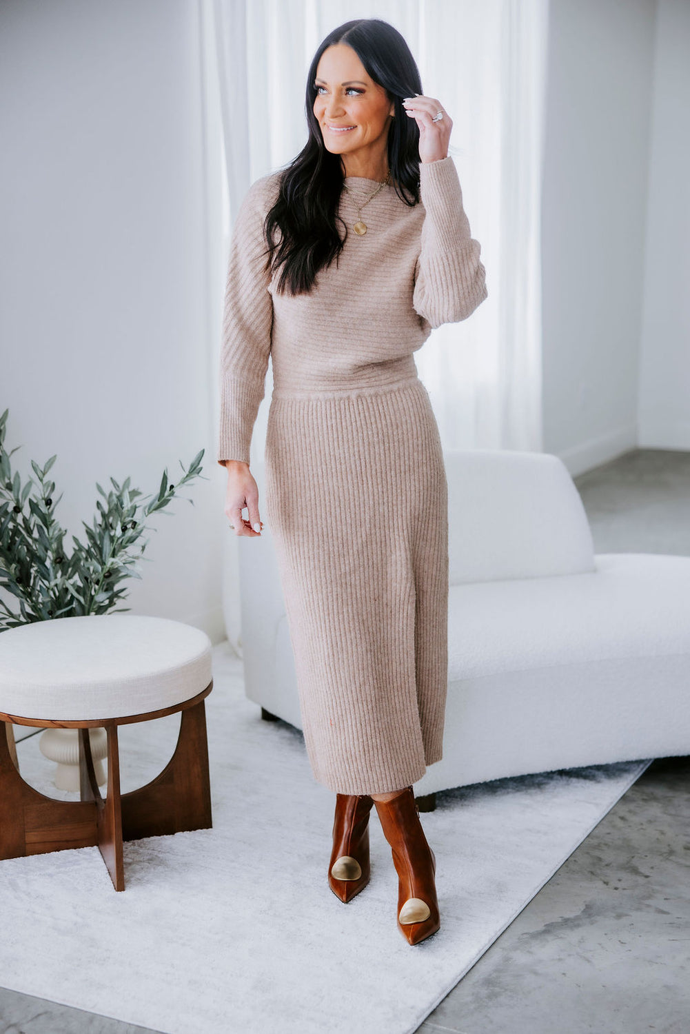 Mattie Midi Knit Sweater Dress