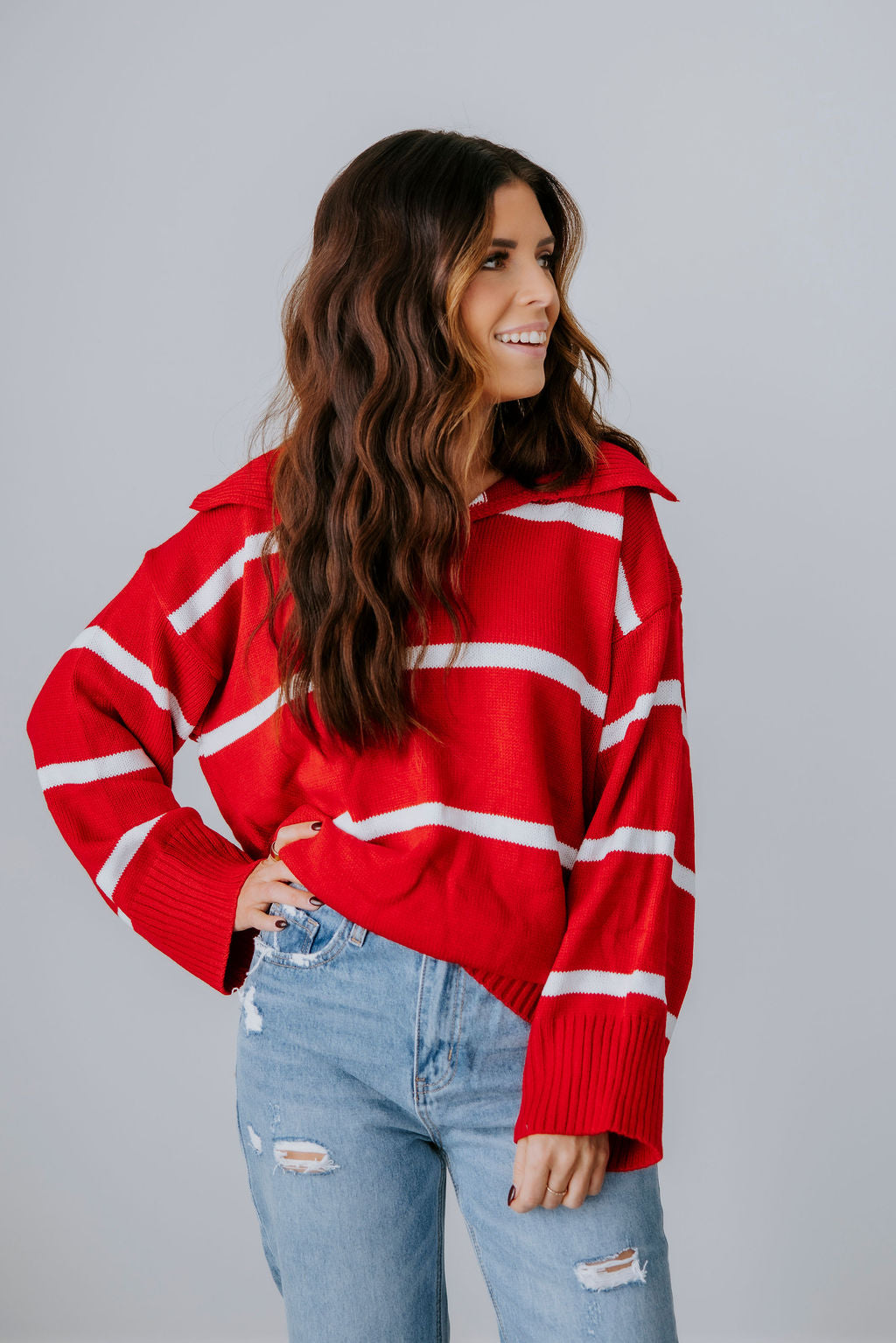 image of Jayne Collared Sweater