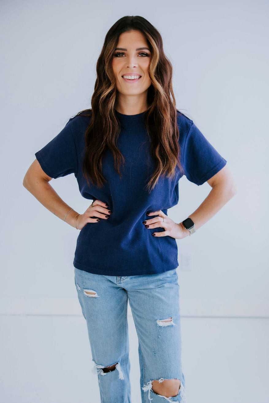 Westin Waffle Tee by Lily and Lottie