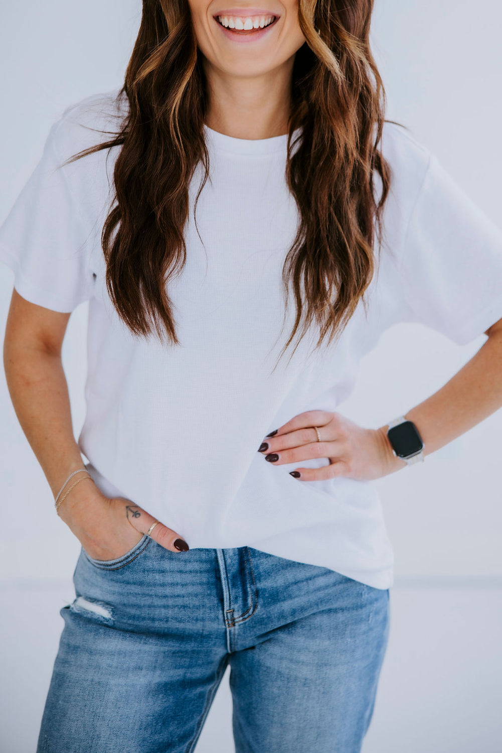 Westin Waffle Tee by Lily and Lottie