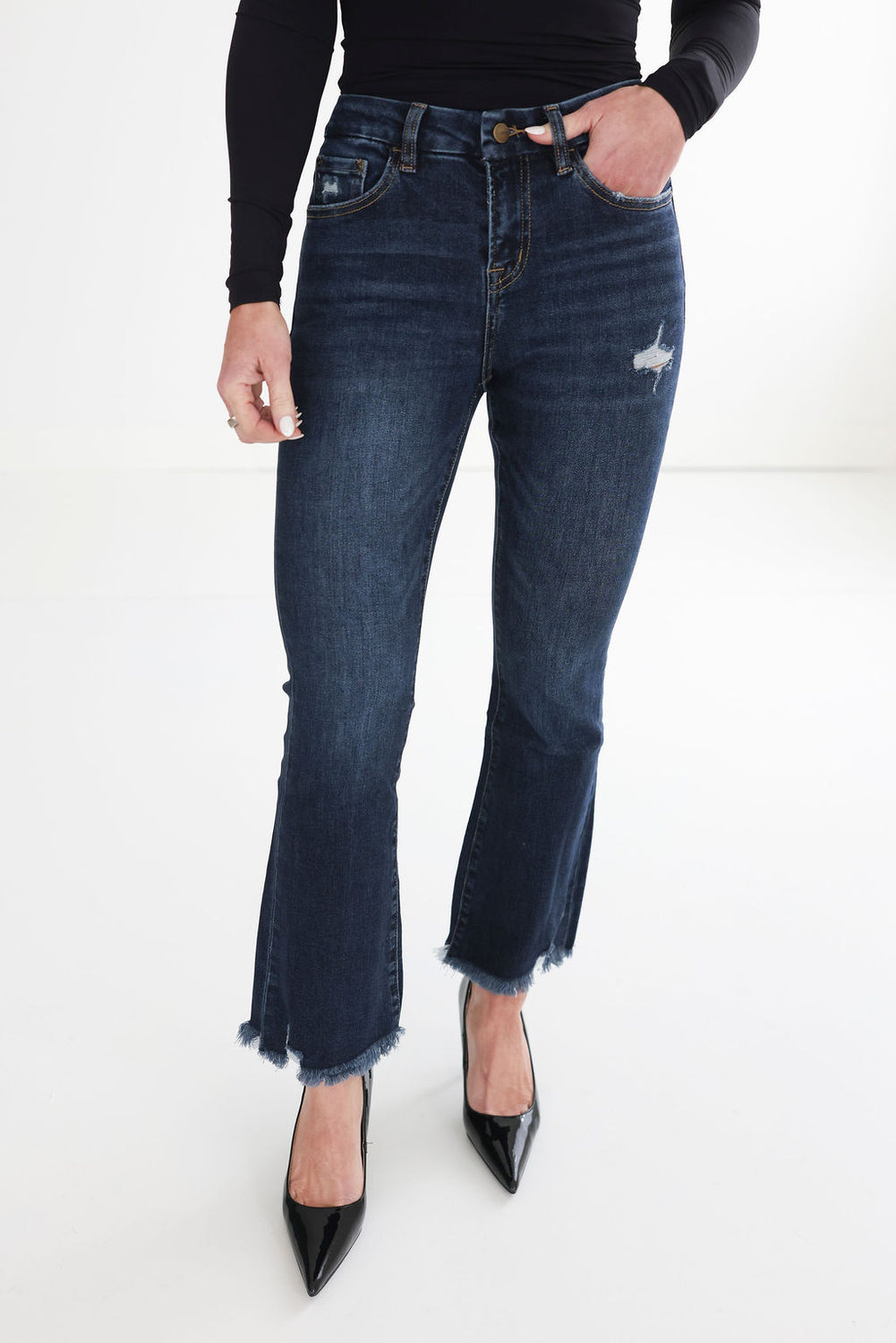 Veruca Mica Crop Flare Jean