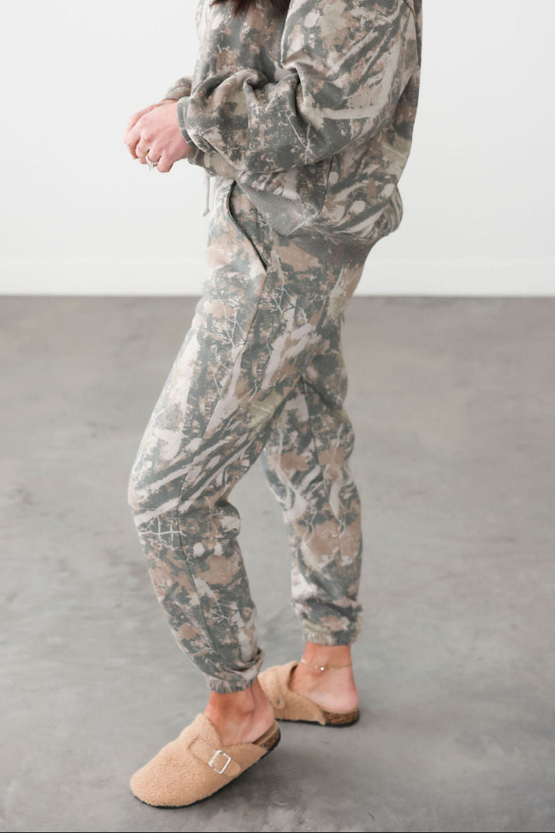 Tobacco Camo Joggers by Lily & Lottie