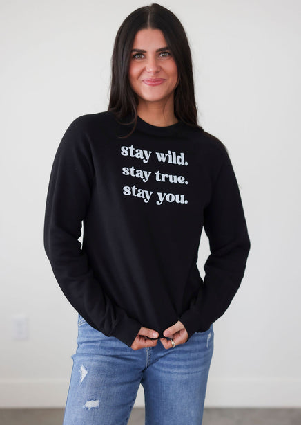 Stay You Graphic Sweatshirt product view
