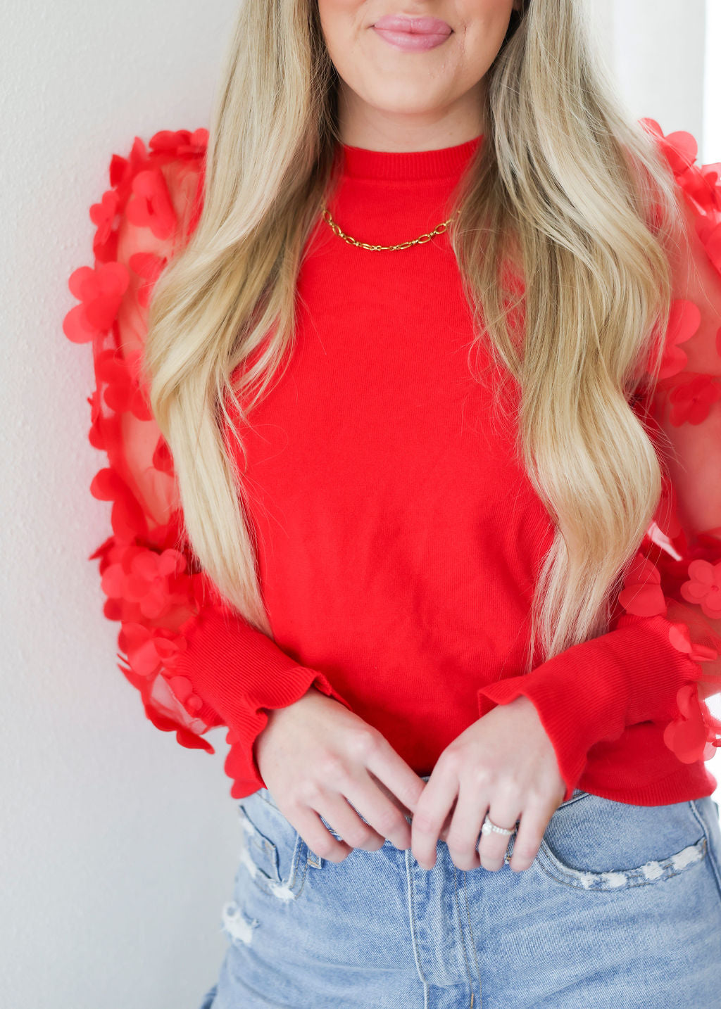 Tiara Floral Mesh Sleeve